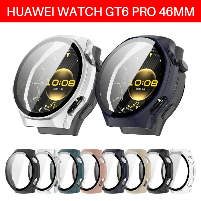 Kính Cường Lực + PC Dành Cho Huawei Watch GT6Pro GT 6Pro Bảo Vệ Toàn Diện Ốp Lưng Bảo Vệ Cho Huawei Watch GT6 Pro Cứng PC Ốp Lưng Bảo Vệ Màn Hình