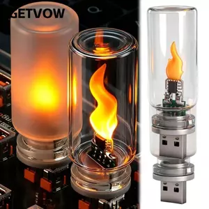 Đèn LED USB GETVOW cho ô tô, thiết kế ABS 5V, dùng làm đèn ngủ và trang trí nội thất