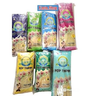 ( BỊCH 10 ĐÔI ) Găng tay cao su Hợp Thành dài 27cm - 32cm - 38cm  size S, M, L dùng rửa chén, rửa bát CHẤT LƯỢNG