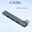 Bộ chia USB tốc độ nhanh bằng nhôm 4 trong 1 5Gbps Multiport USB3 0 Nhiều cổng cho phụ kiện máy tính PC