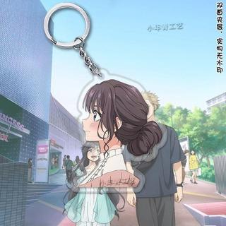 Kaori Tatsu Hana Wa Rin To Saku Anime Keychain Tsumugi Rintaro Acrylic Key Chain Waguri Kaoruko Key Ring Bag Pend