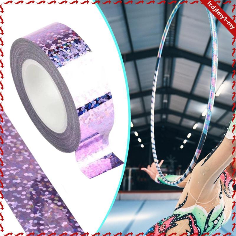 Leipupa Chuyên Nghiệp Nhịp điệu Thể dục Dụng cụ Vòng Băng keo lấp lánh cho Thể dục nghệ thuật Vòng trang trí và biểu diễn