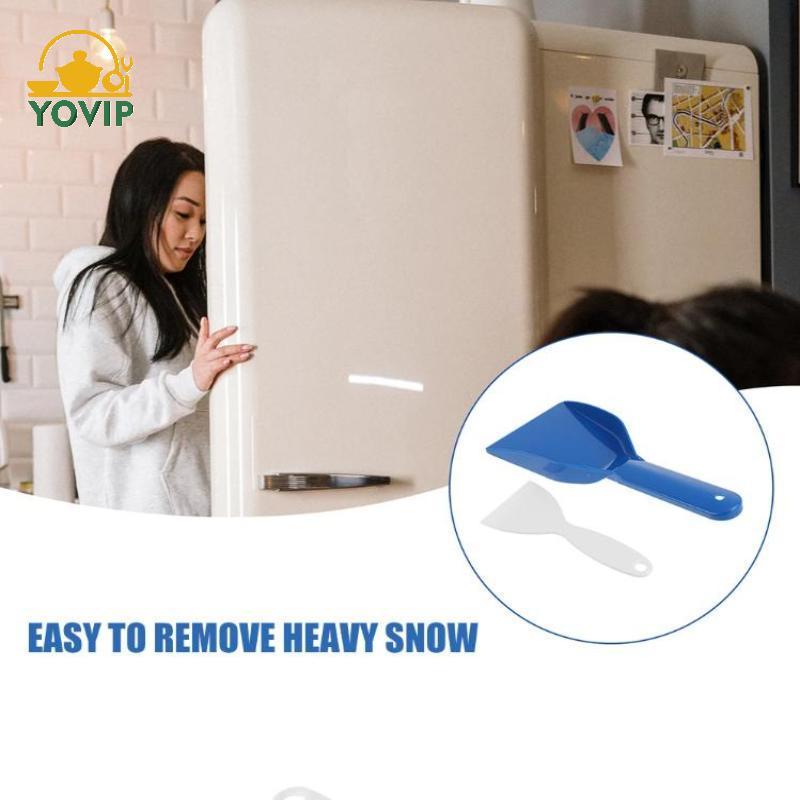 YOVIP 1 / 2 Bộ Dụng Cụ Cạo Đá Bền Cho Tủ Lạnh Loại Bỏ Sương Vệ Sinh Sạch Máy Thổi Tuyết Dụng Cụ Vệ Sinh Làm Sạch Xẻng Loại Bỏ Đá Trắng Xanh VN