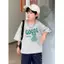ngắn cotton phong cách bé trai nhỏ-medium Áo Thun Hàn
