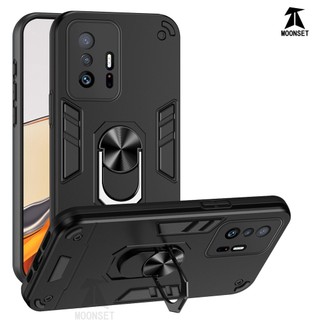 Dành Cho Xiaomi 11T / 11T Pro 5G Ốp điện thoại Chiến Binh Thiết Kế Lưng Cứng Có Giá Đỡ Nhẫn Chống Sốc Mềm TPU Nâng Cạnh Vỏ Mỏng