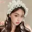 HFSHY Mũ Tai Mèo Ren Và Nơ - Phù Hợp Cho cosplay và Phụ Kiện Tóc Vintage Cho Nữ