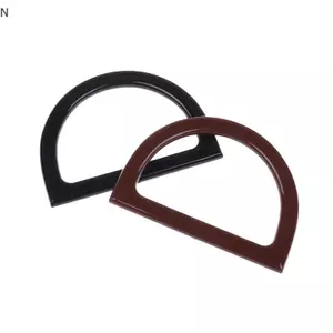 NS 2 Chiếc D Hình Túi Tay Cầm DIY Thay Thế Túi Xách Tote Tay Cầm Túi Trang Trí Tay Cầm Ví Móc Túi Làm Đồ Dùng NS