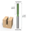 Bộ định tuyến chế biến gỗ Bit 1 / 4 Shank 6-Flute Kết hợp khe cắt lưỡi thẳng đơn
