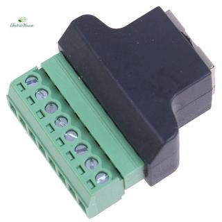 [Nhà điện] Bộ chuyển đổi đầu cuối RJ45 sang vít rj45 đầu nối nữ sang 8 chân cho DVR quan sát 
 Thai
