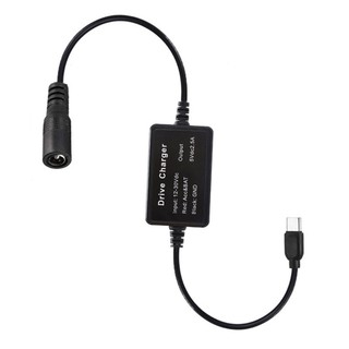 Cutep 9V 12V 24V DC5521 sang USB C Cáp nguồn ô tô DC5 5x2 1 đến Type C Bộ chuyển đổi bước xuống 5V 2 5A Đầu ra cho bảng điều khiển đến