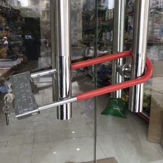 Khoá kính U dài 34cm, có điều chỉnh dài ngắn, khoá xe, cửa kính cường lực