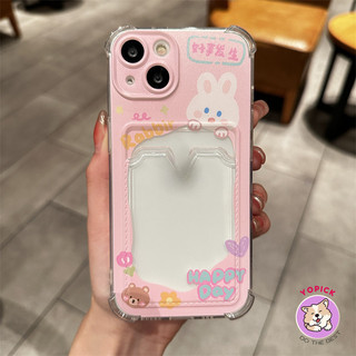 Cute pink rabbit Phone Case For iPhone 11 12 13Pro Max 14Plus 15 16 Pro XR XS Max 7 8 Plus Phone Cover Soft Case Girl KB