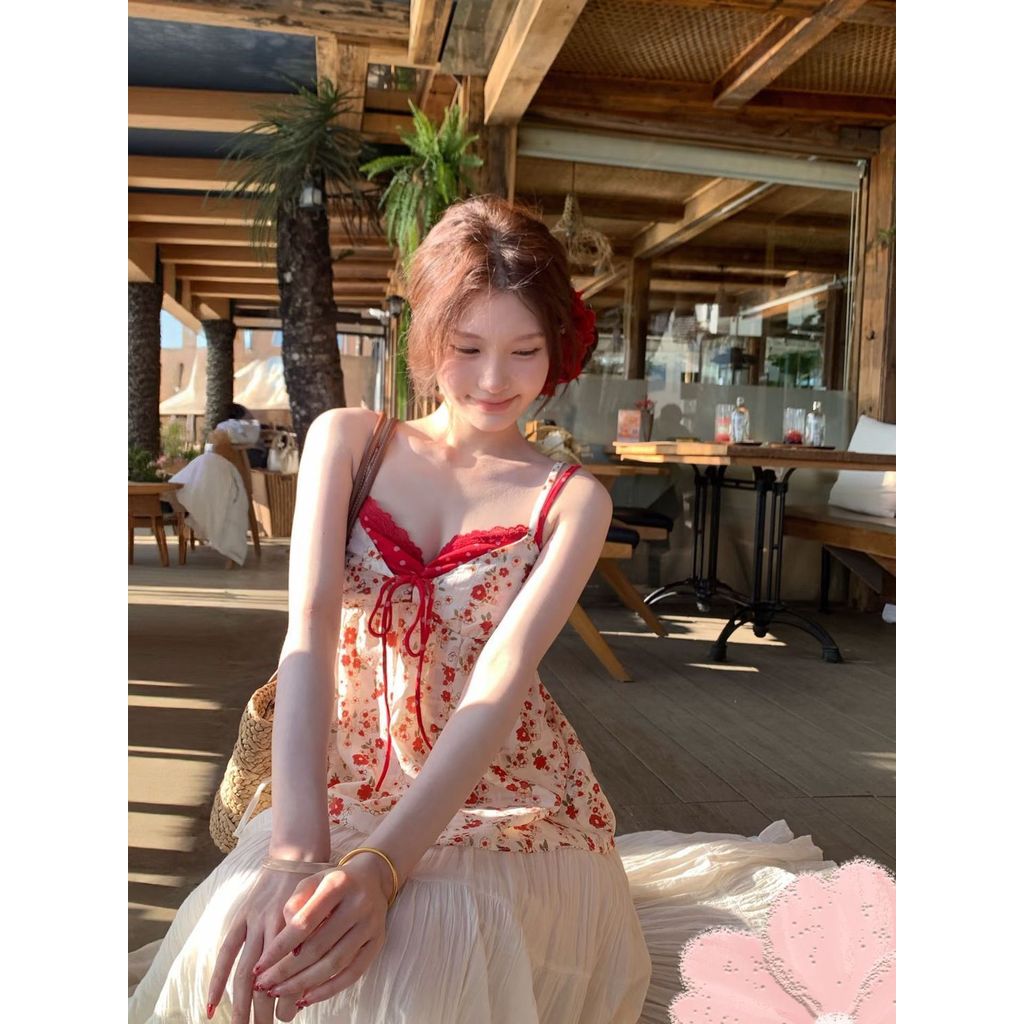 Áo Camisole Hai Mảnh Mỏng Nhẹ, Thời Trang Xuân Hè