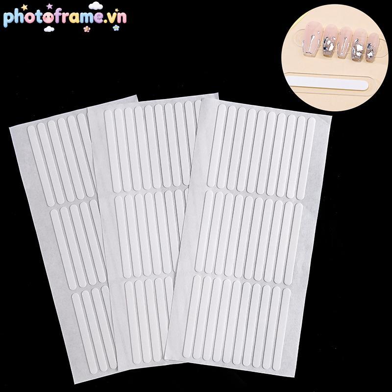 Khung ảnh 300 Cái / 10 Tờ Kệ trưng bày hai mặt Đầu móng tay Tự dính Có thể tháo rời Nail Art Display Stand Stiers VN