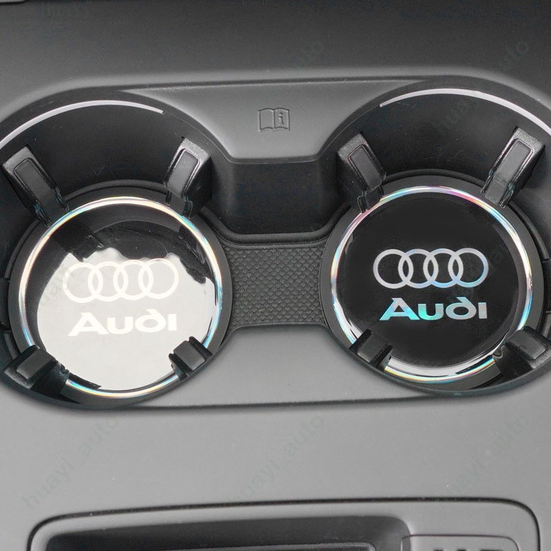 Xe Laser Silicone Nhiều Màu Sắc Phản Quang Nước Coaster Cho Xe Audi A1 A2 A3 A4 A5 A6 A7 A8 S3 S4 S5 S6 S7 S8 Phụ Kiện