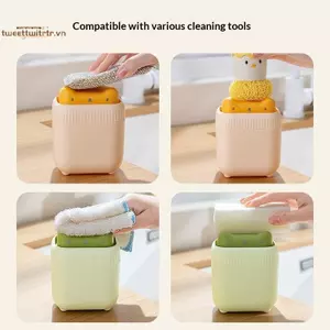 TRTR Kitten Chất tẩy rửa Hộp đựng xà phòng nhà bếp Bồn rửa tay Hộp đựng xà phòng Máy phân phối chất tẩy rửa VN