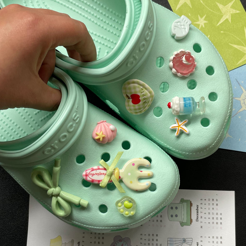 Phụ Kiện Trang Trí Crocs Hoa Sáng Tạo Có Thể Tháo Rời, Phù Hợp Mùa Xuân Hè