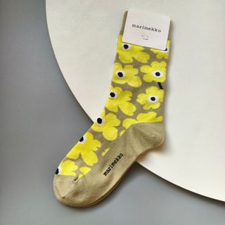 Ống tất nữ cotton retro họa tiết hoa, thiết kế sang trọng từ Marimekko Phần Lan