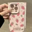 Dâu tây lá tươi cho 16 trường hợp iPhone 17Air gạo nếp trường hợp 14 13 11Pro