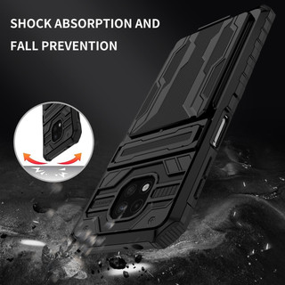 Dành Cho Motorola Moto G Power 2021 Ốp điện thoại Chân Đế Đựng Thẻ Lưng Cứng Cạnh Mềm Chịu Lực Chống Sốc