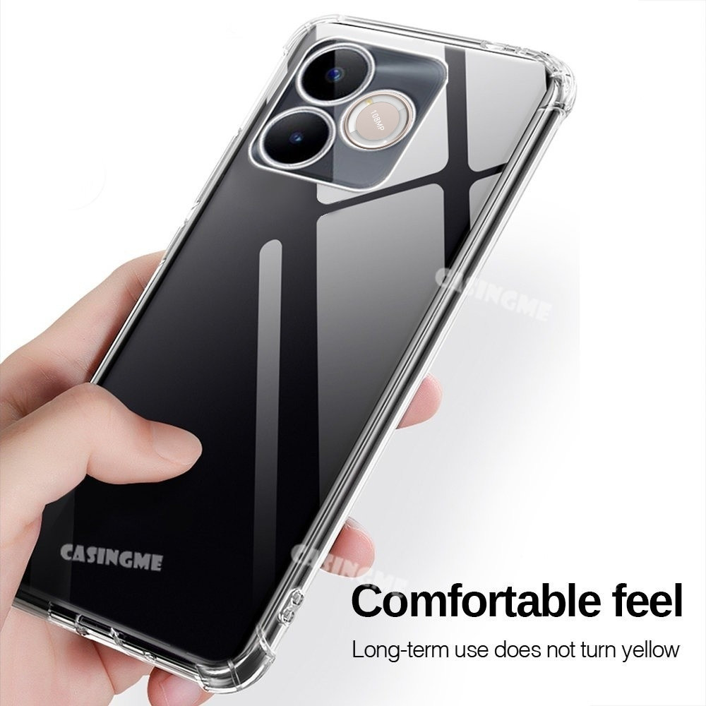 HONOR 600 Lite 5G 2026 Trong Suốt Túi Khí TPU Chống Sốc Mềm Cho HONOR 600Lite Honor600 600 Lite Pro 4G 5G Vỏ Bảo Vệ Chống Va Đập Vỏ Điện Thoại RealmeC63 63 4G Ốp Lưng