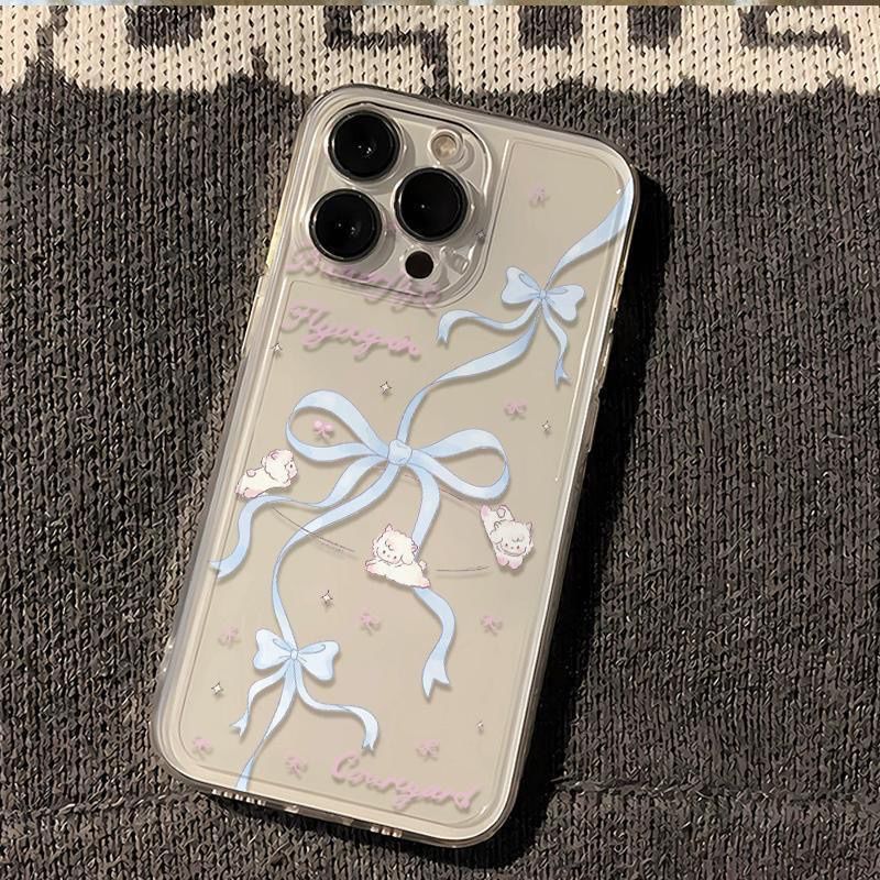Blue Ribbon Sheep cho 16 trường hợp iPhone 17Air Space Case 14 13 14Pro