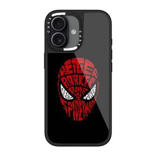 CASECASE X Người Nhện Ốp Lưng Kính Hút Từ Tính Chống Trầy Xước Cho IPhone 17 Air 16 15 14 Pro Max Plus Ốp Lưng Cứng Có Hộp Khắc logo