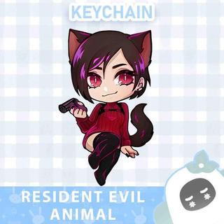 Ganci / Gantungan Kunci Akrilik RESIDENT EVIL ANIMAL - ADA WONG