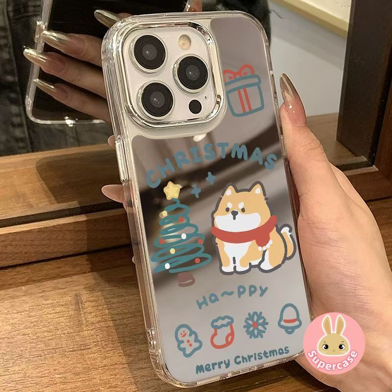 Ốp Điện Thoại Gương Mèo Cặp Đôi Dễ Thương Cho Honor X9D X9C Smart X9B X9A X8B X9 X8 X8A X7D X7C X7B X7A X6C X6B X6A X6 X6S X5C X5 X5B Plus 5G 4G Vỏ Mềm Mạ Giáng Sinh