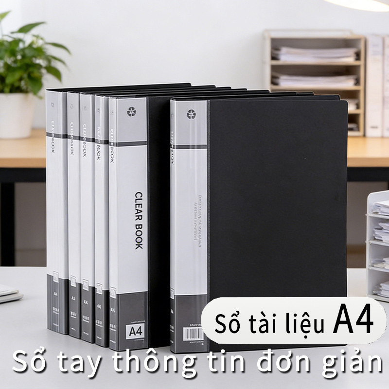 Sổ tài liệu A4 nhiều ngăn, chất liệu PP cao cấp, hộp đựng tài liệu học tập, bài thi, bản nhạc.
