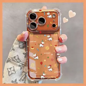 Sao chấm manh cho iPhone 17Promax trường hợp túi khí quad 16promax trong suốt 15