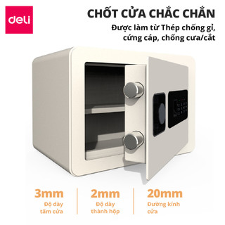 [HỎA TỐC 4H] Két Sắt Vân Tay Gia Đình DelixLocksworth Thiết Kế Kim Loại Carbon Chống Cắt Chống Cháy Bảo Vệ Tài Sản