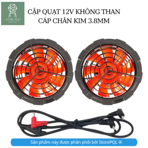 Cặp quạt 5V chế áo điều hòa có điều tốc 3 chế độ chỉnh gió sài cổng USB chống nước chống va đập