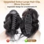 SHUPUN Bun Head Tóc Giả, Kẹp Tóc Lớn Lông Tơ Kẹp Tóc Bun Móng Vuốt Kẹp, Màu Nâu Thanh Lịch Tổng Hợp Xoăn Tóc Phụ Kiện Tóc