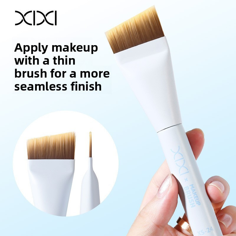 XIXI XS24 Cọ Nền Dẹt Mỏng Góc Nghiêng, Cọ Tán Kem Nền Mịn Đều Không Lộ Vệt, Makeup Foundation Brush