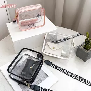 HFSHY Nữ Túi Trong Suốt Kèm PVC Trong Suốt Ví Đeo Vai Có Dây Đeo Có Thể Tháo Rời VN