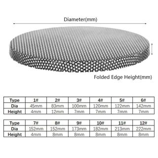 STABFOAM 1 Cái Chuyển Đổi Loa, Lưới Bảo Vệ Lưới Tản Nhiệt Sắt Kim Loại, Loa 45-222mm Vòng Tròn Trang Trí Âm Thanh Xe Hơi