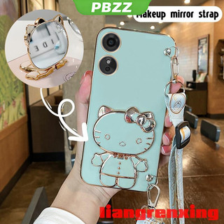 ốp điện thoại có dây đeo chéo ốp lưng OPPO A17 2022 5G OPPO A17K 5G Ốp Điện Thoại Silicon Mềm Chống Sốc Mạ Điện WDKTM01 Cho OPPO A17 2022 5G OPPO A17K 5G viền vuông cute
