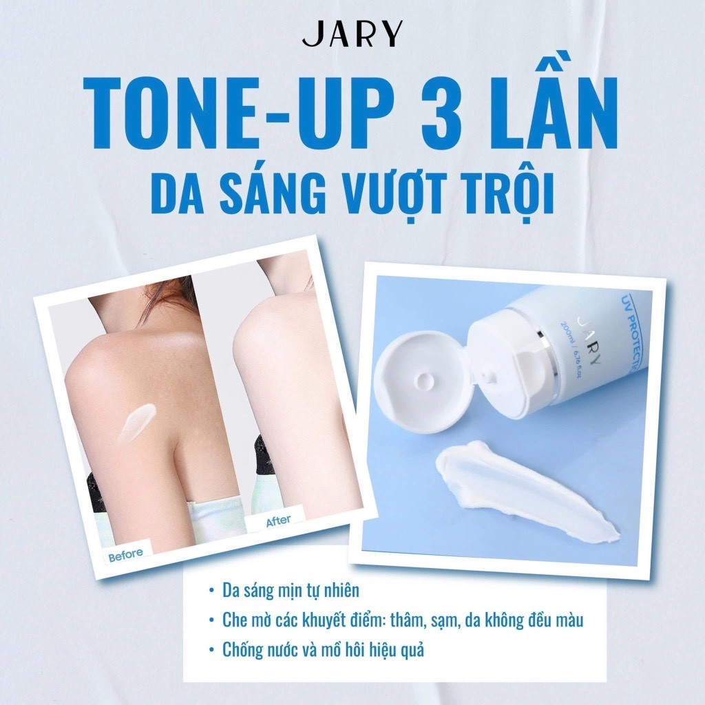 Lotion dưỡng trắng da toàn thân Jary premium B5 whiteing body lotion