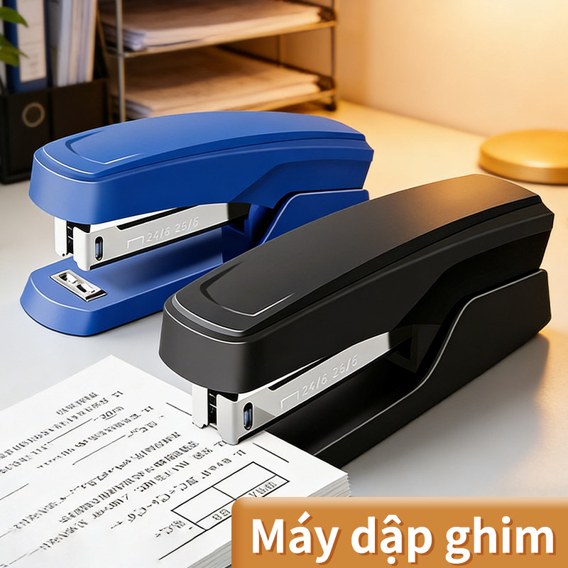 Máy dập ghim cầm tay đa năng - Dụng cụ văn phòng đa năng, phù hợp cho trường học và văn phòng