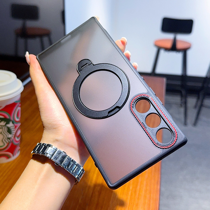 Dành Cho Nubia Cho Red Magic 10 Air Phone Case Sáng Tạo Leica Red Circle Matte Skin Feel Bao Gồm Tất Cả Chống Sốc Cạnh Mềm Rot