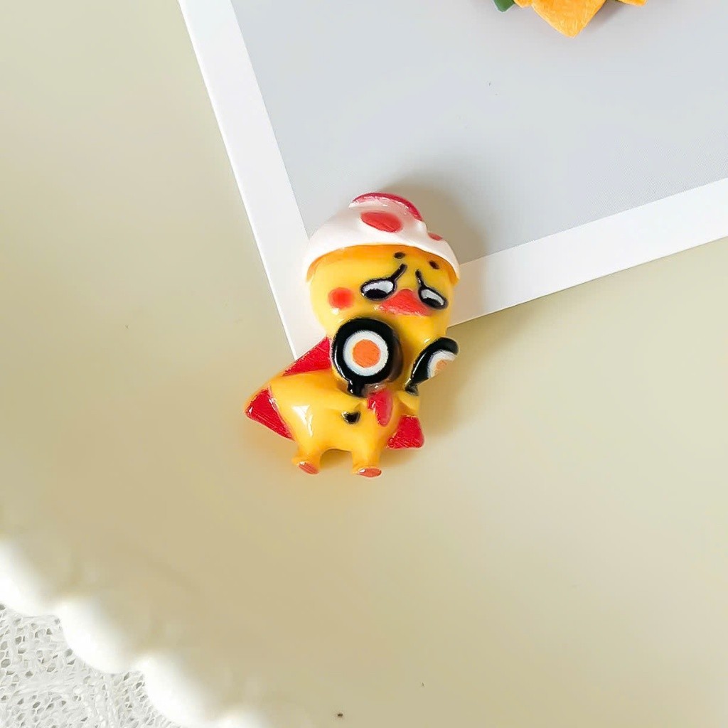 Set Charm Gà Con Khóc Nhè- 6 Charm Gà Cosplay Cute- Charm Gà Kawaii Trang Trí Dép Hot Trend