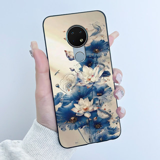 Vỏ Cho Nokia 7.2 / Nokia 6.2 Ốp Lưng Thẩm Mỹ Sang Trọng Dễ Thương Thoáng Mát Bé Trai Bé Gái Silicon Mềm Đen Mờ Bảo Vệ Vỏ Điện Thoại
