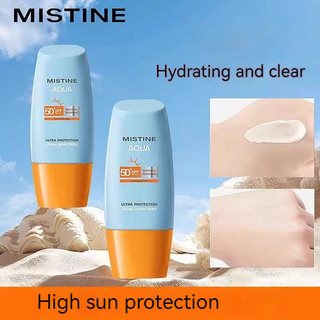 Kem chống nắng Mistine Phiên bản Thái Lan Mũ nhỏ Kem chống nắng chống nước Làm mới sinh viên Huấn luyện quân sự cần thiết để đi lại hàng ngày Kem chống nắng lâu trôi