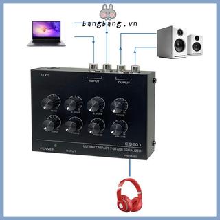Bang Advanced Sound Equalization Phone Preamp 7Band Equalizers Tăng cường âm thanh kỹ thuật số
