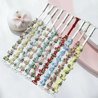 FURNIGO 1 Cặp Dây Đeo Áo Ngực Hoa, Dây Đeo Vai Co Giãn Có Thể Điều Chỉnh, Hoa Ren Chống Trơn Trượt Với Ren Viền Hoa Thắt Lưng Vai Nữ
