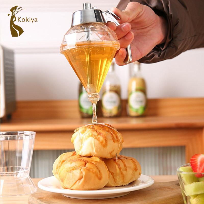 Bình mật ong có bình đựng gia vị đứng Hộp đựng mật ong cho gia vị đường