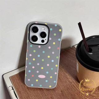 Ốp Lưng Cho Oppo A6 A5 Pro A60 A6X A38 A16 A3s A79 A1K A54 A18 A5X A5i A17 A57 A15 A3X A58 A7 A52 A74 A78 Đầy Màu Sắc Đơn Giản Full Màn Hình Chấm Bi Mới 2 Trong 1 Bìa Mềm
