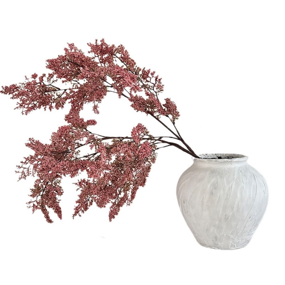 SAIA Nhân Tạo Mềm Viền Giả Cây, Cây Hoa Giả Wabi Sabi Trang Trí, Nhánh Dài Nghệ Thuật Hoa Nhân Tạo Bó Hoa Đạo Cụ Chụp Ảnh