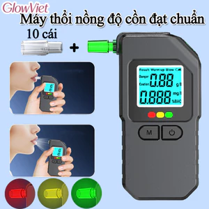 Máy thổi nồng độ cồn đạt chuẩn,tặng kèm 10 đầu thổi,Test nồng độ cồn,chính xác cao, siêu nhạy